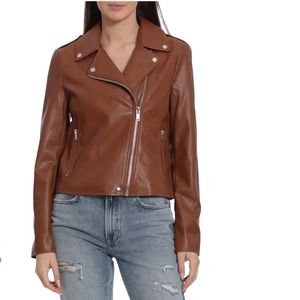 Bagatelle Green Faux Leather Biker Jacket